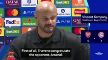'The better team won' - Kompany congratulates Arsenal's 'purposeful' performance
