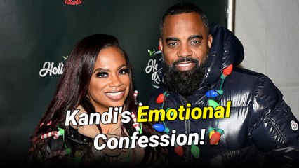 Kandi Burruss tears up on Amazon Live while explaining that her marriage to Todd Tucker had been “brewing to an end” before she filed for divorce