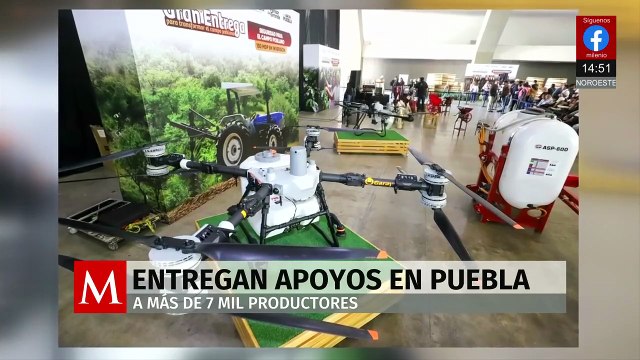 Alejandro Armenta encabeza la entrega de apoyos a más de siete mil productores rurales en Puebla