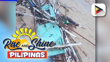 Ilang bangka sa Coron, Palawan, nawasak dahil sa Bagyong #VerbenaPH; ilang barangay sa Visayas, lubog sa tubig baha | ulat ni Gab Villegas