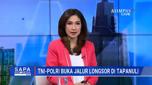 TNI-Polri Buka Akses Jalur yang Tertimbun Material Longsor di Tapanuli | SAPA PAGI