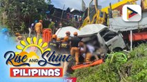 11 patay, habang dalawa ang ginagamot pa sa ospital matapos araruhin ng truck ang isang pampasaherong van sa Camalig, Albay | ulat ni Darrel Buena - PTV Legazpi