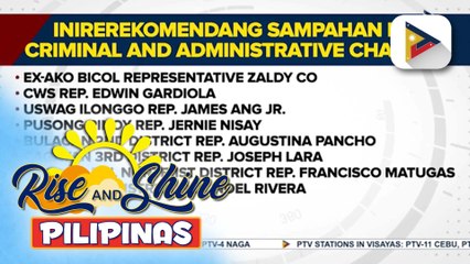 Walong tinaguriang ‘congtractors,’ inirekomenda ng DPWH at ICI sa Ombudsman na sampahan ng plunder sa Sandiganbayan | ulat ni Isaiah Mirafuentes