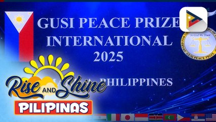 18 international laureates, pinarangalan sa Gusi Peace Prize International | ulat ni Denisse Osorio