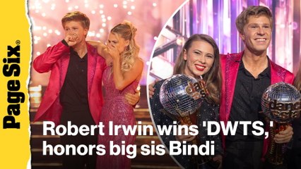 Robert Irwin wins 'DWTS,' gives sister Bindi an emotional shoutout