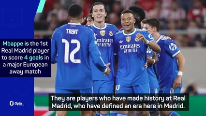 Mbappe 'honoured' to make Real Madrid history