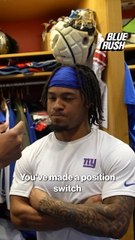 Which transition was tougher for Wan'Dale Robinson: RB to WR or slot to outside?