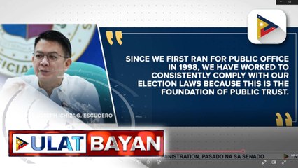 Comelec, tinapos na ang ginagawang imbestigasyon sa isyung pagtanggap ni dating Senate President Chiz Escudero ng campaign donation | ulat ni Bien Manalo