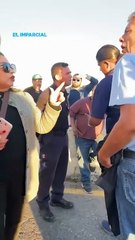 Reclaman traileros paso en garita de Nogales; confrontan a agricultores