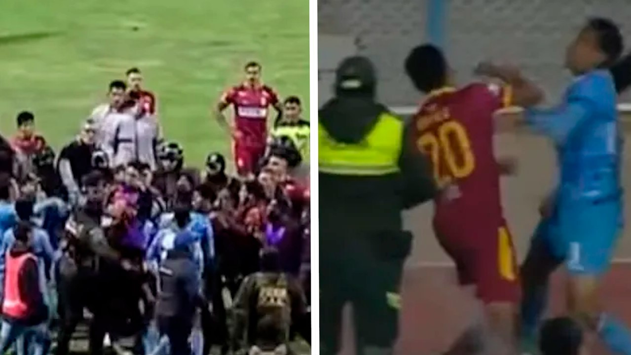 Bolivia: Batalla campal en el duelo entre Real Oruro vs. Blooming; interviene la policía