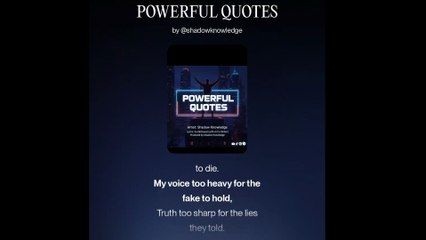 POWERFUL QUOTES – Shadow Knowledge (Official Music Video)