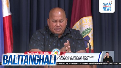 Sen. Gatchalian - Sen. Dela Rosa na budget sponsor ng DND, hindi dadalo sa plenary deliberations ngayong araw | Balitanghali