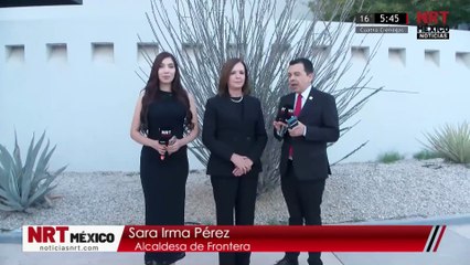 Sari Pérez Cantú durante el Segundo Informe Ciudadano del gobernador Manolo Jiménez