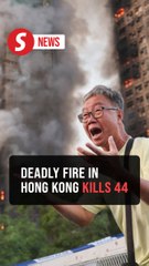 Three arrested in Hong Kong, as high-rise fire leaves at least 44 dead and 279 reported missing
