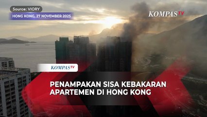 Visual Udara Penampakan Sisa Tragedi Kebakaran Apartemen di Hong Kong