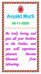 🇲🇰 Essence of Today’s Murli 30 November 2025 English in Male Voice| BRAHMA KUMARIS