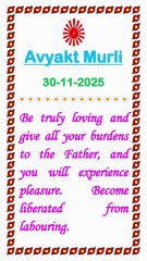 🇲🇰 Today’s Murli 30 November 2025 English | Today Murli in Male Voice | BRAHMA KUMARIS Murli in Eng