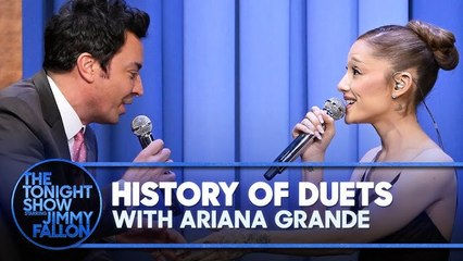 The Tonight Show Starring Jimmy Fallon _ Ariana Grande and Jimmy Sing the History of Duets
