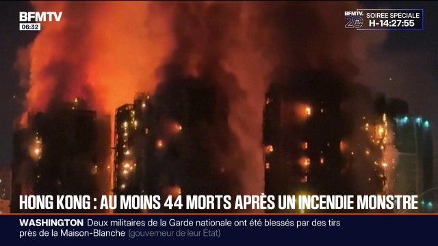 Hong Kong: au moins 44 morts et plus de 200 disparus dans l'incendie qui a ravagé un complexe immobilier