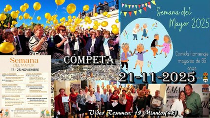 Cierre de la Semana del Mayor 21 de noviembre de 2025. Cómpeta.(4K)