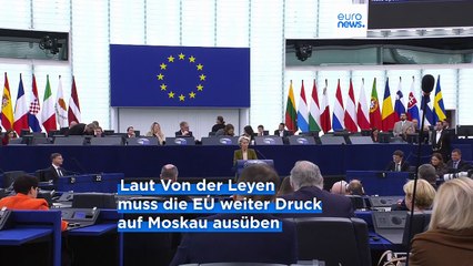 Von der Leyen zu Ukraine-Verhandlungen: "Russland hat seine Einstellung nicht geändert"