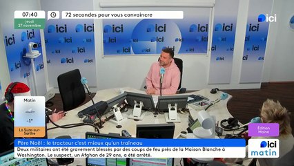 72 secondes pour convaincre le Père Noël de délaisser son traîneau pour un tracteur