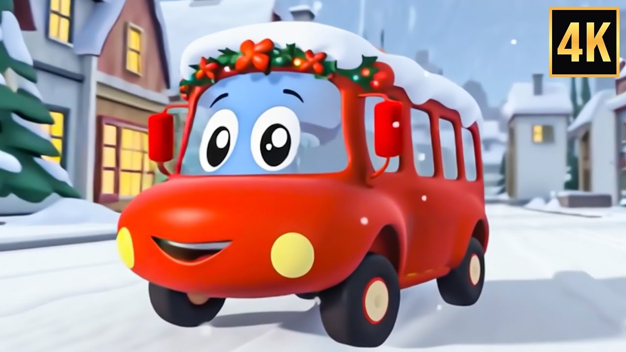 Wheels on the Christmas Bus | Kids Channel | Christmas Songs for Kids | Cartoon Videos for Children