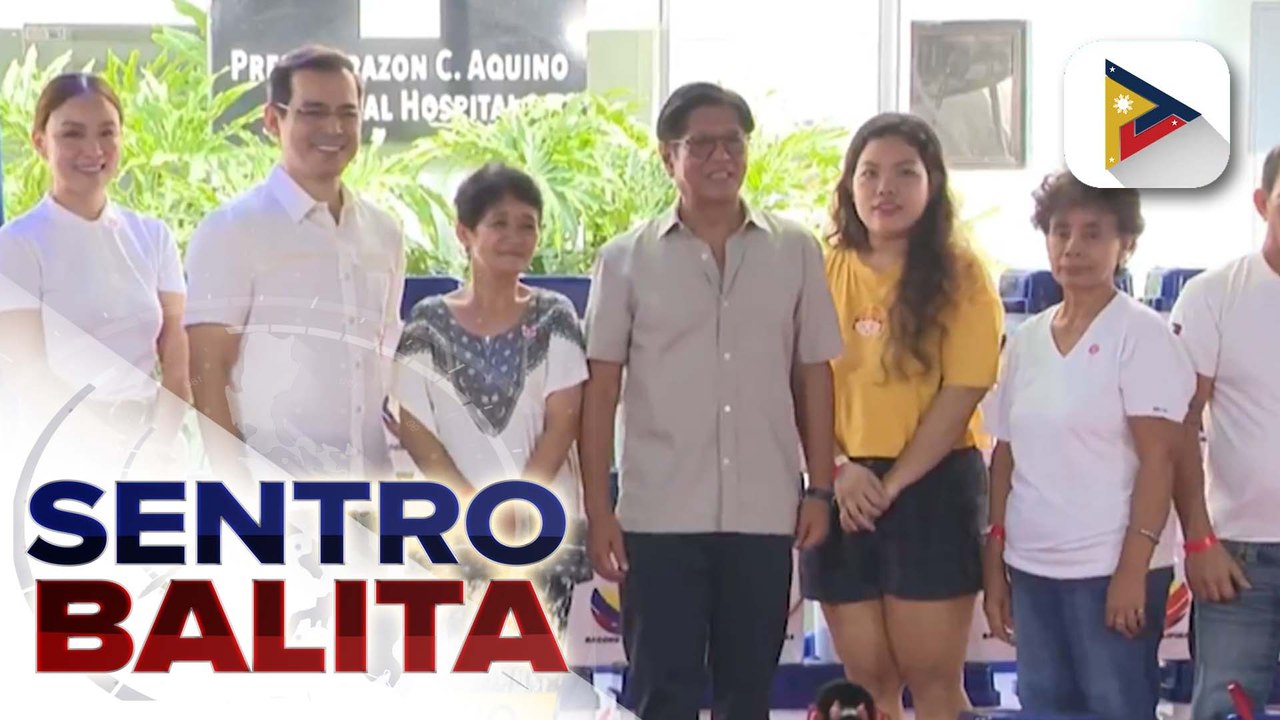 Office of the President, magbibigay ng P15M na dagdag-tulong sa Baseco Hospital; PBBM, namahagi rin ng 'Charitimba' | ulat ni Cleizl Pardilla