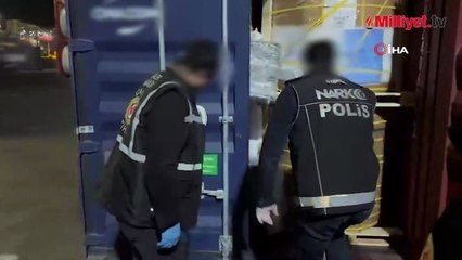 Ambarlı Limanı’nda şok operasyon! 175 kilo kokain ele geçirildi