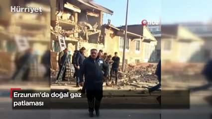 Erzurum'da doğal gaz patlaması