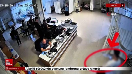 Ordu'da alkollü sürücünün oyununu jandarma ortaya çıkardı