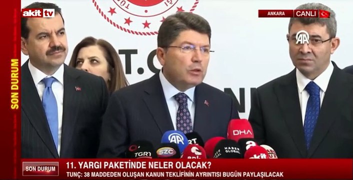 11. Yargı Paketi'nde neler olacak? Bakan Tunç'tan son dakika açıklamalar!