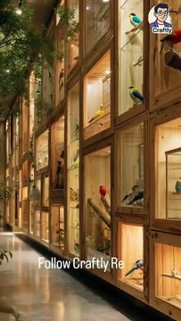 Luxury Bird House You Can Make at Home Handmade Luxury Bird Enclosure Business Premium Indoor Bird House Idea Tags #birdhouse #luxurydecor #petbusiness #handmadeideas #homeprojects #smallbusinessideas #aestheticdecor #craftl Reacts | DIY videos | crafts