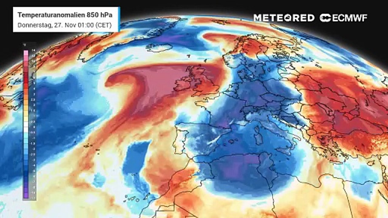 Die Wetterlage kippt zum Start in den Advent komplett! Nach deutlich 
