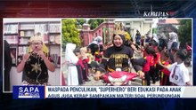 Kreatif! Pegawai P3K Sukoharjo Berkostum Superhero, Edukasi Anak-Anak soal Bahaya Penculikan