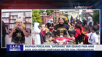 Kreatif! Pegawai P3K Sukoharjo Berkostum Superhero, Edukasi Anak-Anak soal Bahaya Penculikan