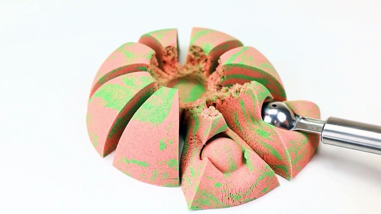 Kinetic Sand ASMR_ Satisfying Sand ASMR Cutting_ Relaxing Kinetic Sand ASMR Beautiful Sand Art 🎨