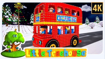 Christmas Wheels on the Bus – Nursery Rhymes for Kids | Zebra Française Holiday Songs