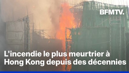 Hong Kong: au moins 55 morts dans l'incendie qui a ravagé un complexe résidentiel
