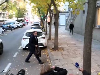 Llegada de Ábalos al Tribunal Supremo