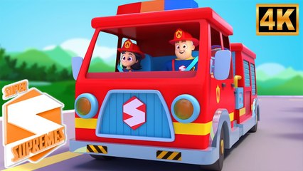 Wheels on the Fire Truck em Português | Música Infantil Educativa | Canção para Crianças – Kids TV