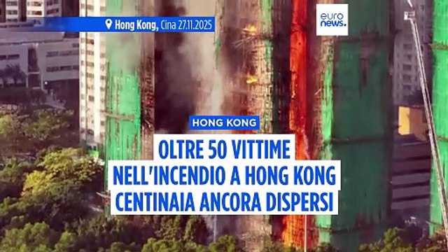 Incendio a Hong Kong: il bilancio delle vittime sale a 55, arrestate 3 persone