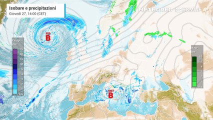 La dinamica sinottica del weekend: tra alte pressioni in ritirata e una nuova perturbazione in arrivo