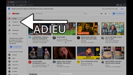 Pourchassé par l'inspecteur Abété, l'onglet "Tendances" disparut de Youtube