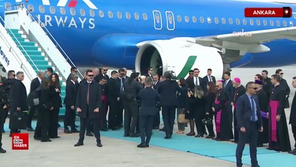 Papa 14. Leo, Ankara’da resmi törenle karşılandı