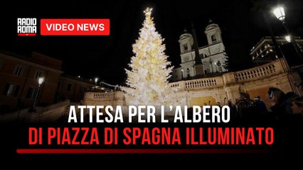 Attesa per l’albero di piazza di Spagna illuminato