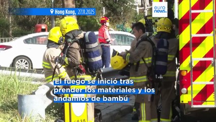Al menos 128 muertos en el incendio de Hong Kong mientras las autoridades siguen buscando a cientos de desaparecidos