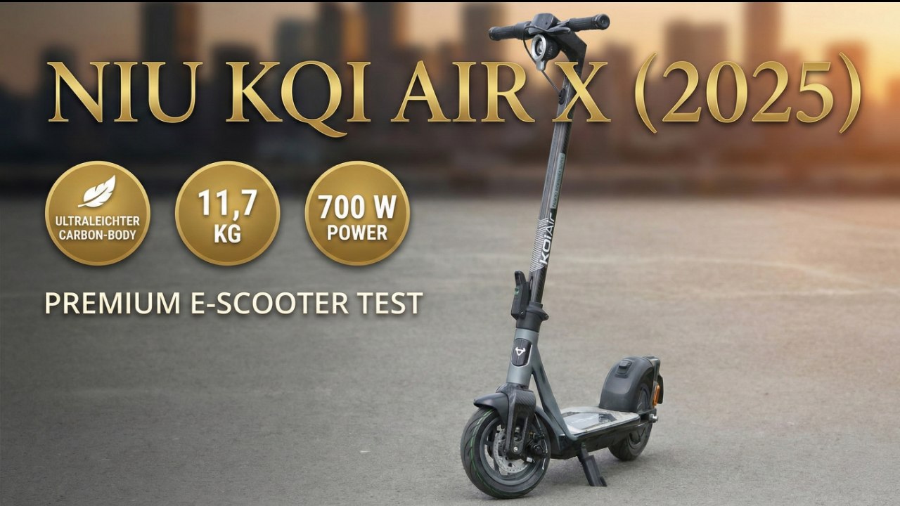 Urbaner Elektro-Scooter: Niu KQI Air X für den Alltag – leicht, smart, stylisch