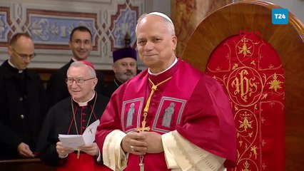 Vatikan Devlet Başkanı Papa 14. Leo, İstanbul'da Kutsal Ruh Katolik Kilisesi'nde hitapta bulundu