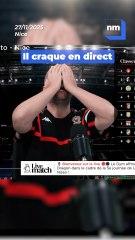 Gros craquage en direct de Constantin Djivas, speaker de l'OGC Nice, quand les Aiglons se prennent un but au bout de...